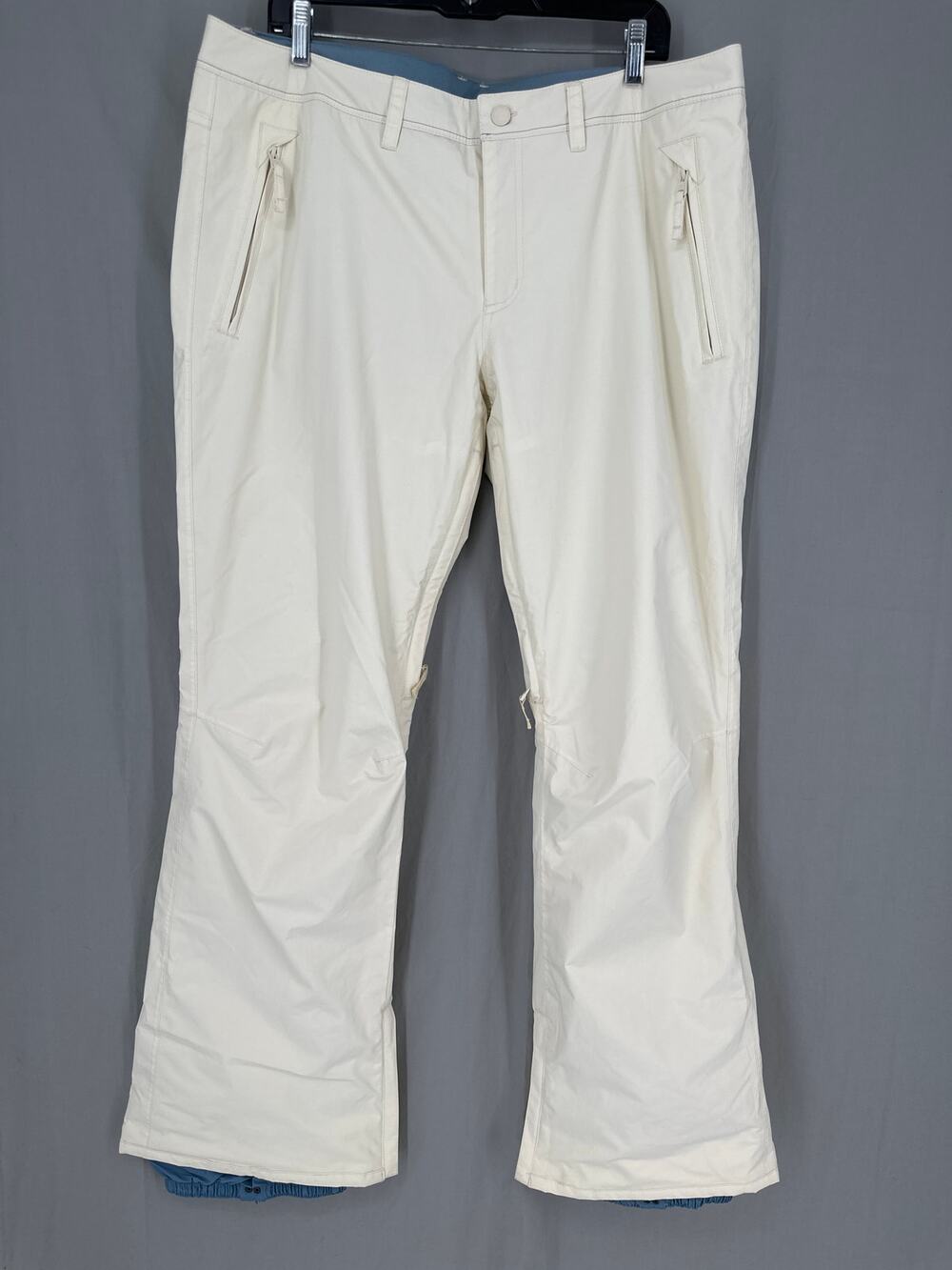 Burton Society Ski Pants Womens XL White Snowboarding Waterproof Quick Dry